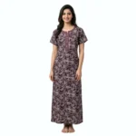 SCH460989-Printed Rayon Nighty Soft & Comfortable Sleepwear