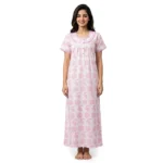 SCH460990-Printed Poly Cotton Nighty Soft & Comfortable Sleepwear