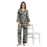 SCR126 -  Abstract Print Night Suit Set