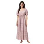 SCR460843- Printed Rayon Nighty Soft & Comfortable Sleepwear