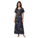 SCR460927-Printed Rayon Nighty Soft & Comfortable Sleepwear