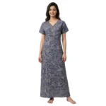 SCR460938-Printed Alpine Nighty Soft and Comfortable Sleepwear