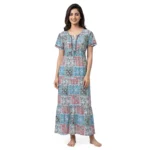 SCR 470023 Printed Rayon Nighty Soft & Comfortable