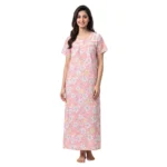 SCR470032-Printed Poly Cotton Nighty Soft & Comfortable Sleepwear