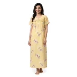 SCR470035-Printed Poly Cotton Nighty Soft & Comfortable Sleepwear