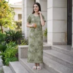 SCR470465-Alpine Printed Full Length Nighty Soft & Breathable