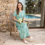 JSS-14099-Poly Viscose Floral Printed Full Length Nighty Soft & Breathable
