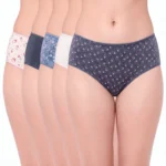 7549 – Cotton Hipster Premium Panties Set Of 5 Stretchable Fabric