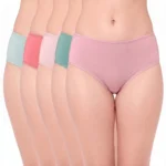 7573 – Cotton Hipster Premium Panties Set Of 5 Stretchable Fabric