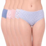 7574 – Cotton Hipster Premium Panties Set Of 5 Stretchable Fabric