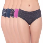 7580 – Cotton Hipster Premium Panties Set Of 5 Stretchable Fabric