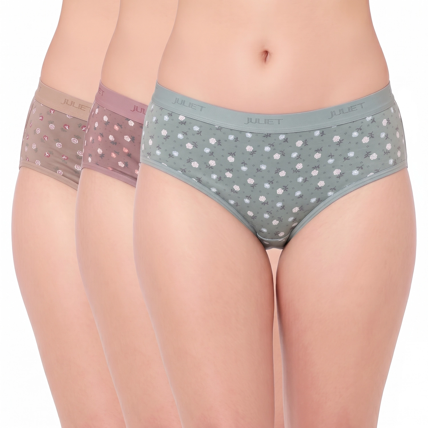 7583 combo 7583 – Juliet Ultra-Soft Cotton Elastane Hipster Panties - Image 1