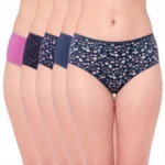 7588 – Cotton Hipster Premium Panties Set Of 5 Stretchable Fabric
