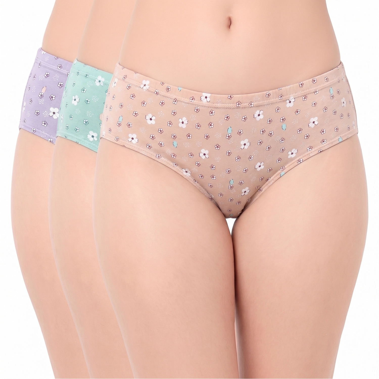 7589 combo 7589 – Juliet Ultra-Soft Cotton Elastane Hipster Panties - Image 1