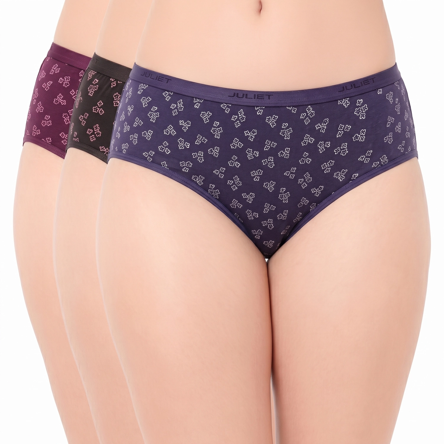 7593 combo 7593 – Juliet Ultra-Soft Cotton Elastane Hipster Panties - Image 1