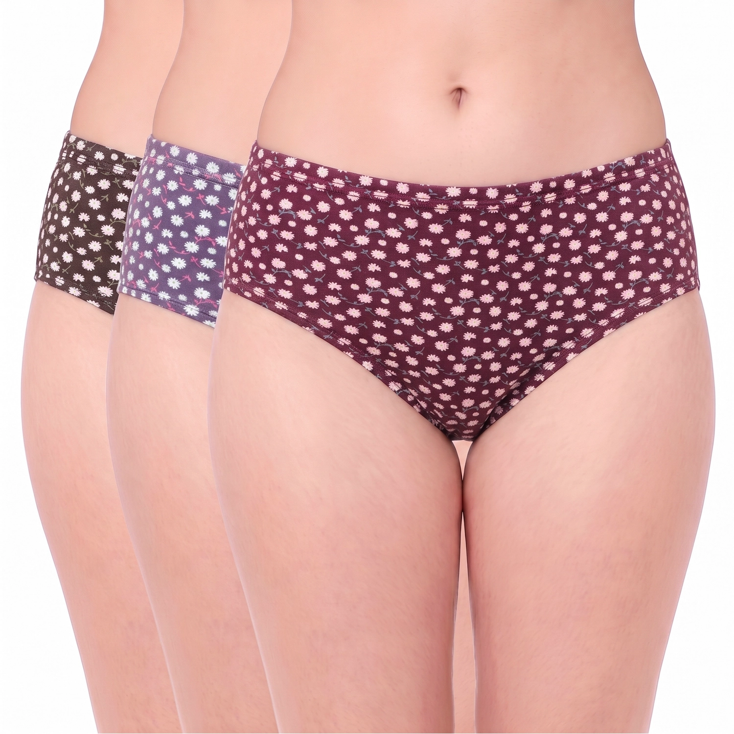 7607 combo 7607 – Juliet Ultra-Soft Cotton Elastane Hipster Panties - Image 1