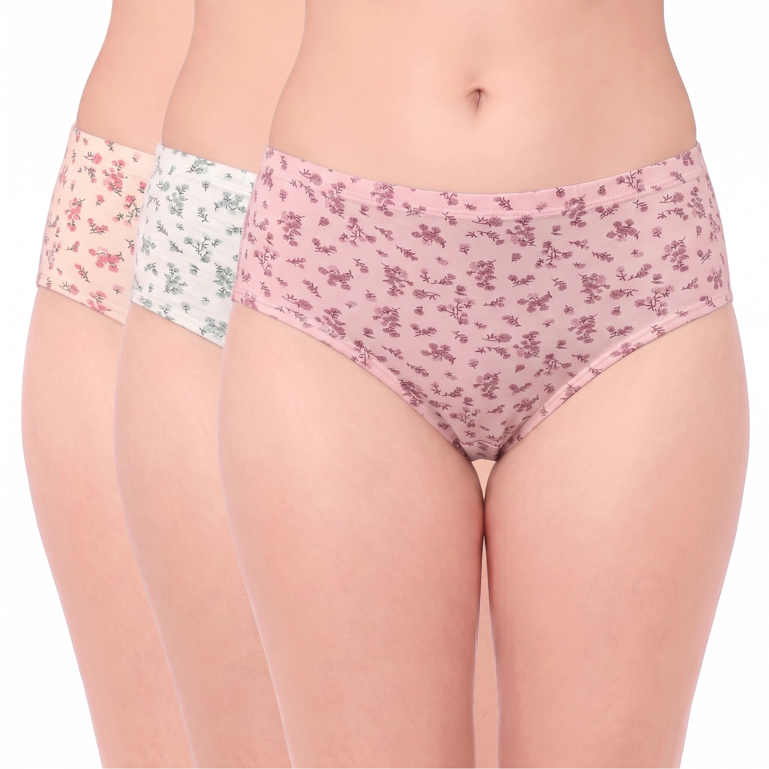 7611 combo 7611 – Juliet Ultra-Soft Cotton Elastane Hipster Panties - Image 1