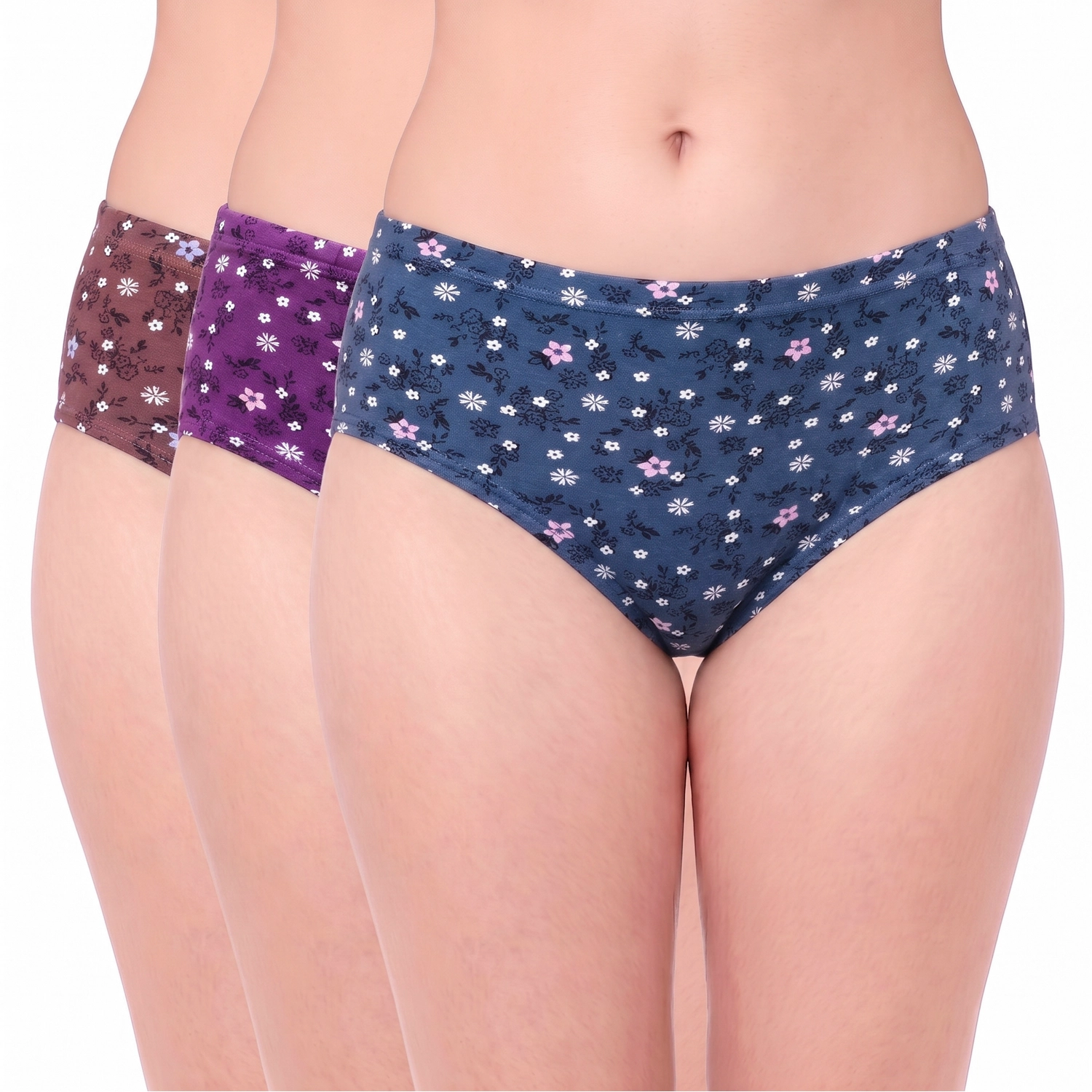 7616 combo 7616 – Juliet Ultra-Soft Cotton Elastane Hipster Panties - Image 1