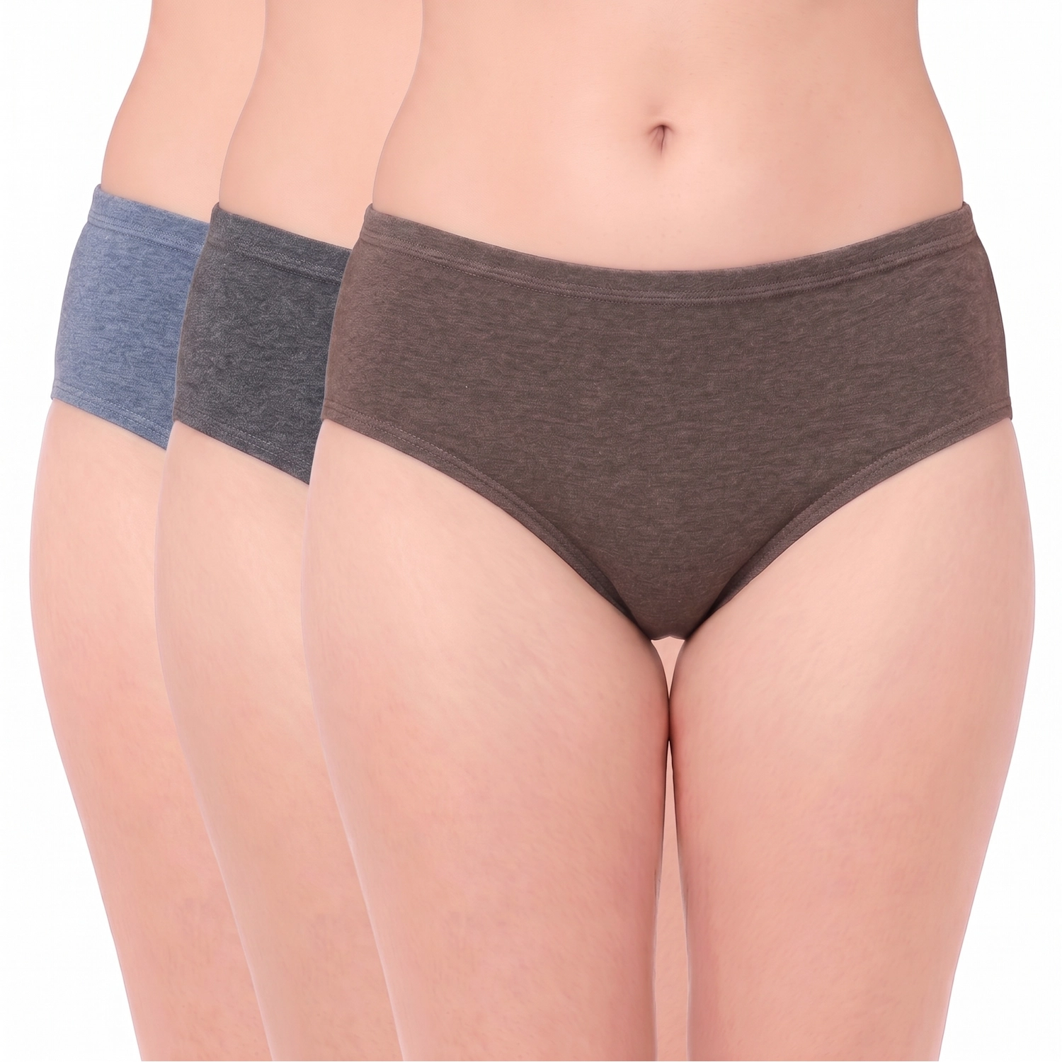MELANGE 1 combo Melange 1 – Juliet Ultra-Soft Cotton Elastane Hipster Panties - Image 1
